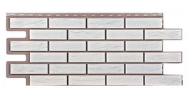 Фасадная панель Т-Сайдинг Саман белый