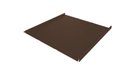 Фальц двойной стоячий Line Grand Line 0,5 Velur X с пленкой на замках RAL 8017 шоколад