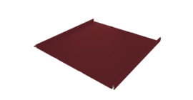 Фальц двойной стоячий Line Grand Line 0,45 PE с пленкой на замках RAL 3005 красное вино