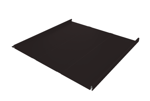 Фальц двойной стоячий Line Grand Line 0,5 Satin с пленкой на замках RAL 9005 черный