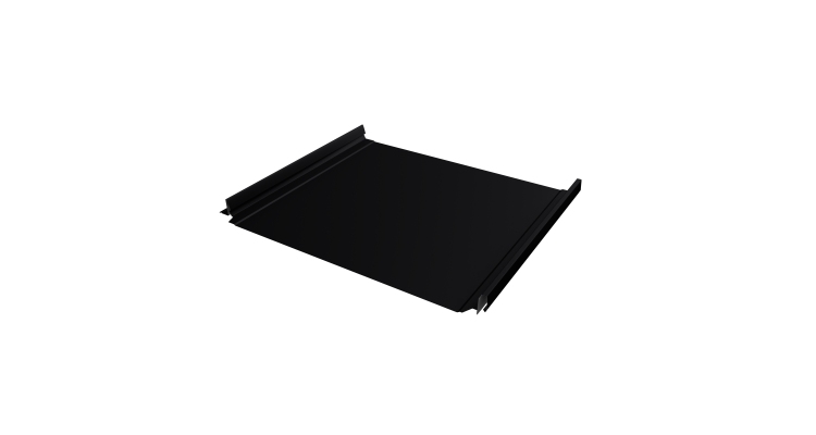 Кликфальц Pro Grand Line 0,45 Drap с пленкой на замках RAL 9005 черный темный