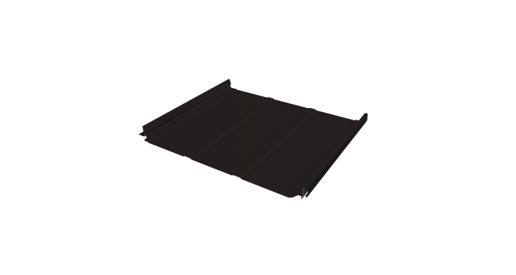 Кликфальц Pro Line Grand Line 0,45 Drap с пленкой на замках RAL 9005 черный