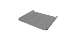 Кликфальц Pro Line Grand Line 0,5 Satin с пленкой на замках RAL 9006 бело-алюминиевый