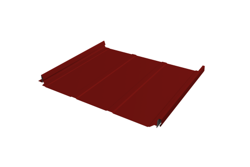 Кликфальц Pro Line Grand Line 0,45 PE с пленкой на замках RAL 3011 коричнево-красный