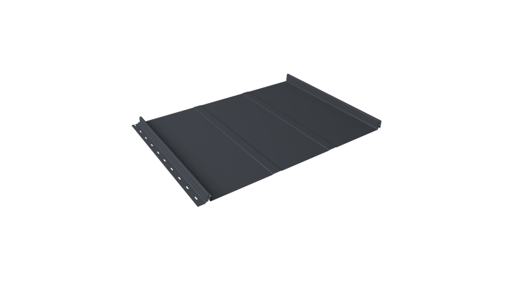 Кликфальц Line Grand Line 0.5 Satin Matt с пленкой на замках RAL 7024 мокрый асфальт