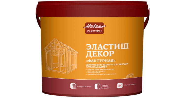 Штукатурка Хольцер Эластиш Декор Фактурная, 25кг