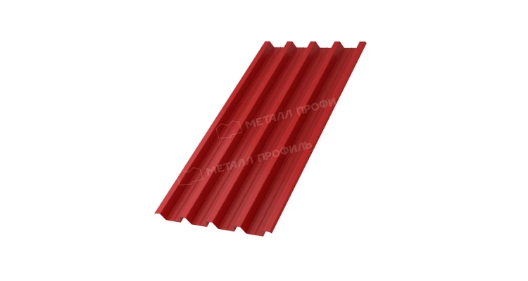 Профнастил Н60 x 845 A ПЭ 01 в цвете 3020 толщина листа 0,7 мм