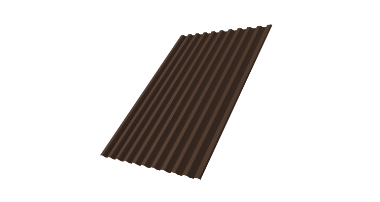 Профнастил С21R Grand Line 0,5 PurPro RAL 8017 шоколад