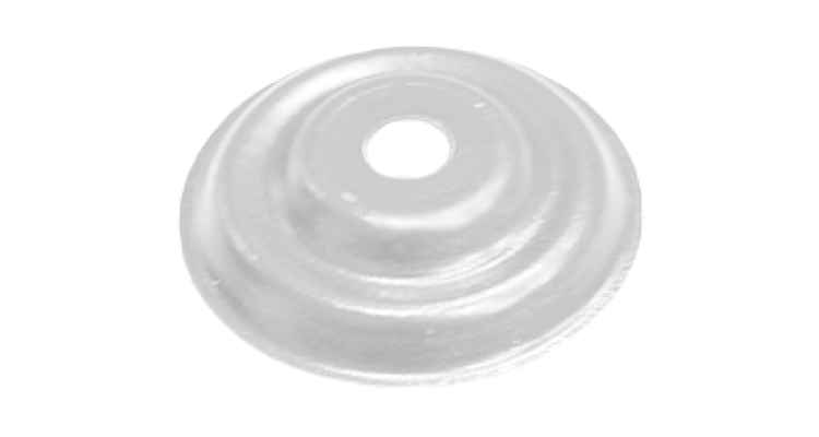 Накладка декоративная кронштейна трубы Grand Line на кирпич RAL 9003 сигнальный белый