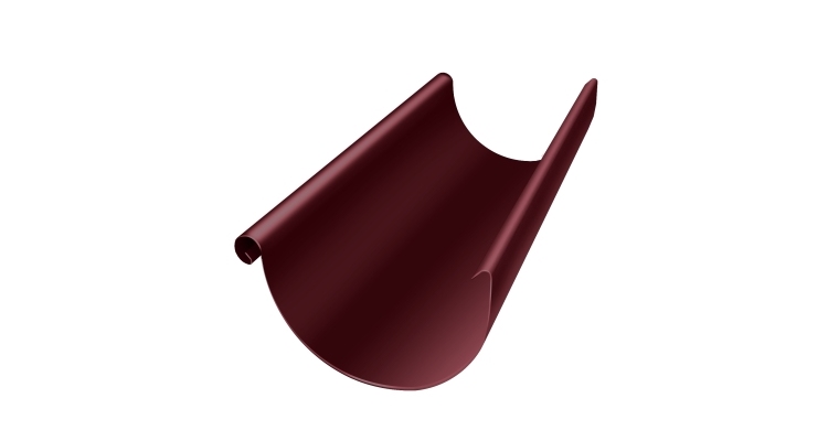 Желоб полукруглый GL PE 125 мм 2 м RAL 3005 красное вино