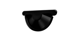 Заглушка торцевая универсальная GL PE 125 мм RAL 9005 черный