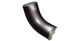 Колено стока GL PE 90 мм RR 32 темно-коричневый