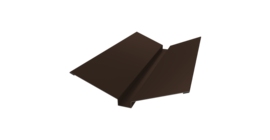 Планка ендовы верхней 115х30х115 0,45 Drap TwinColor RAL 8017 шоколад (2м)