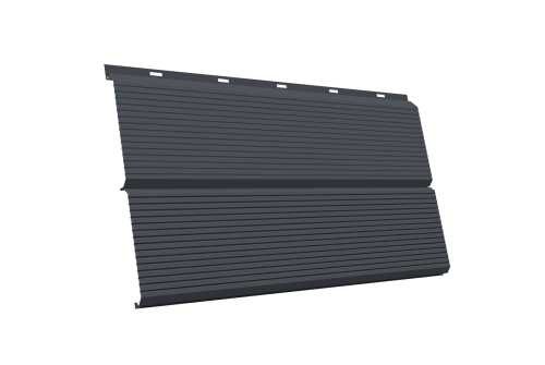 ЭкоБрус 0,345 Gofr 0.45 Drap TX с пленкой RAL 7024 мокрый асфальт