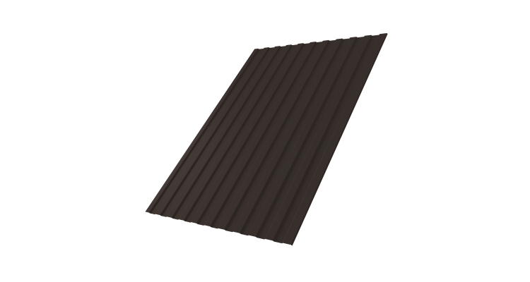 Профнастил С8A 0,4 PE-Double RR 32 темно-коричневый