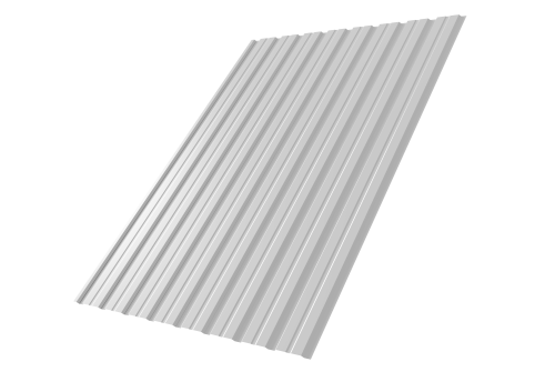 Профнастил С10B 0.45 PE-Double RAL 9003 сигнальный белый