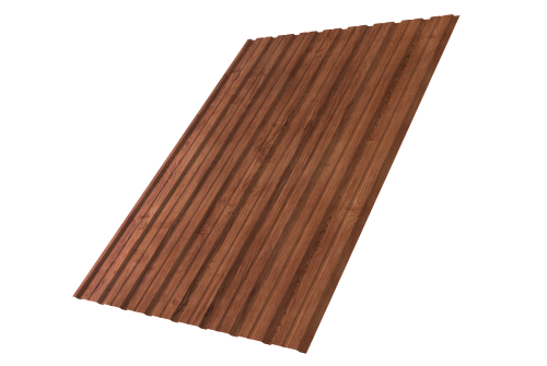 Профнастил С10B 0.45 Print Premium Rowan Wood Intense FTC