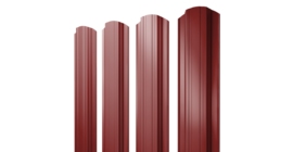 Штакетник Прямоугольный фигурный 0.5 Satin RAL 3011 коричнево-красный