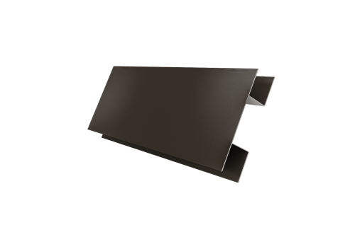 Планка H-образная Блок-хаус new 0,5 Drap TX RR 32 темно-коричневый (3м)