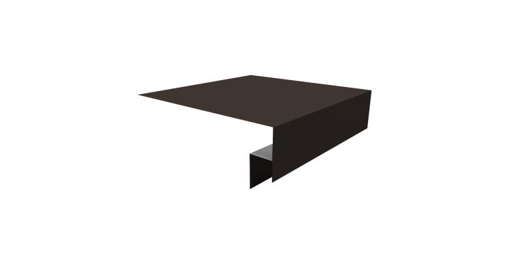 Планка околооконная сложная Блок-хаус new 200х50х27 0,45 Drap ST RR 32 темно-коричневый (3м)