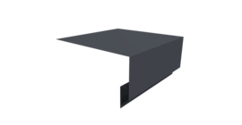 Планка околооконная сложная Блок-хаус new 200х75х27 0,45 Drap TwinColor RAL 7024 мокрый асфальт (3м)