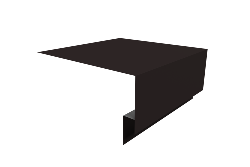 Планка околооконная сложная Блок-хаус new 200х75х27 0,5 Drap TX RAL 9005 черный (3м)