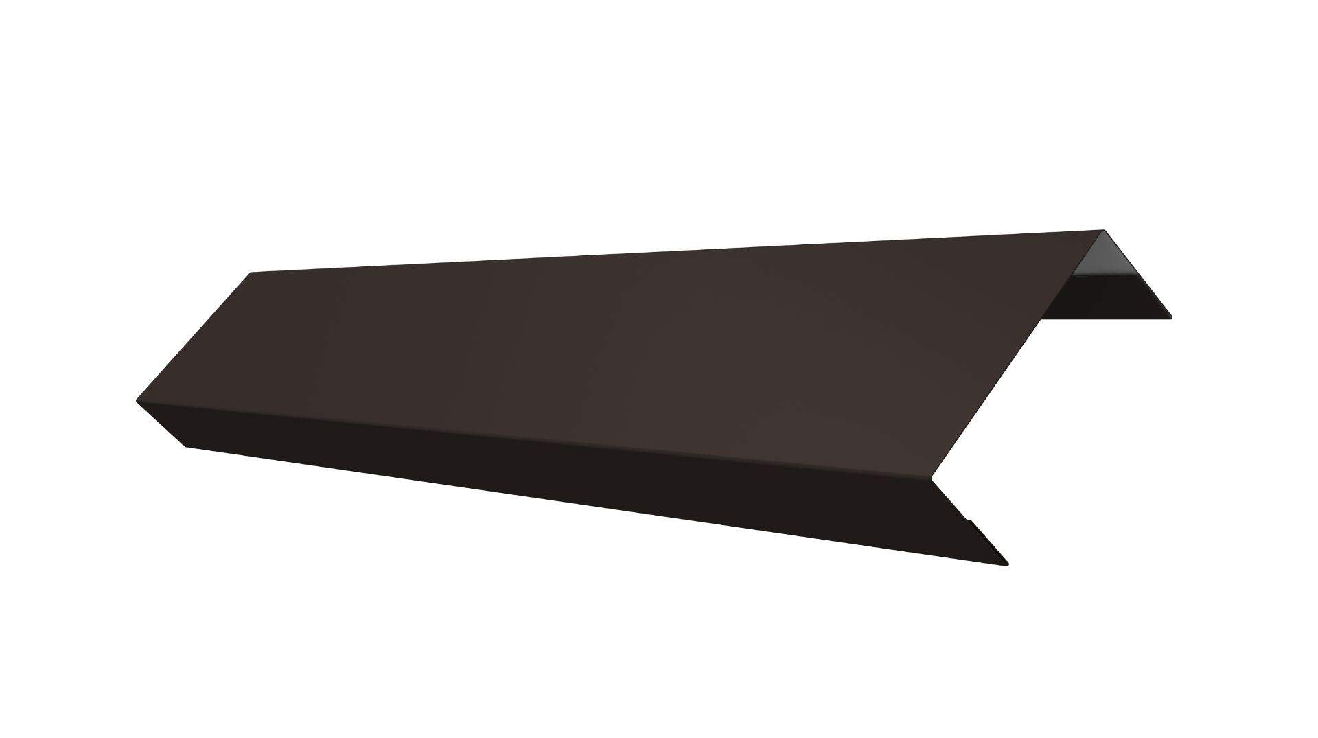 Ламель лицевая 50 забора жалюзи Texas 0.5 PurPro Matt 275 с пленкой RR 32 темно-коричневый