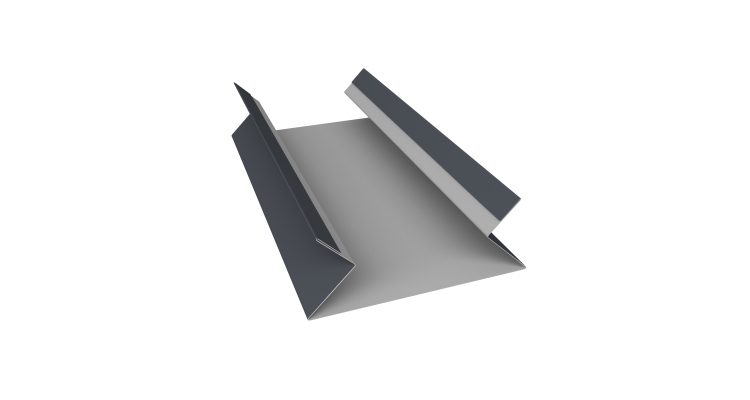 Планка угла внутреннего составная верхняя 0,5 Satin Matt RAL 7024 мокрый асфальт (2м)