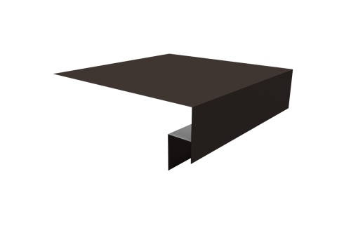 Планка околооконная сложная Экобрус Grand Line 250х50х25 0,45 PE с пленкой RR 32 темно-коричневый (2м)