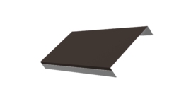 Ламель обратная 150 забора жалюзи Texas 0.45 Drap TX RR 32 темно-коричневый