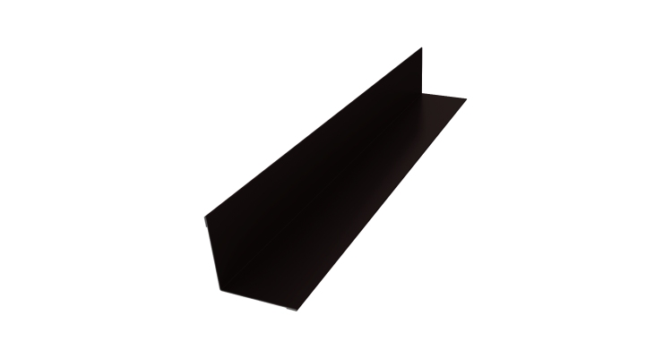 Угол внутренний 50х50 0,45 Drap TR RAL 9005 черный (3м)