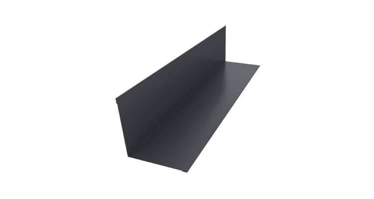 Угол внутренний 110х110 0,45 PE с пленкой RAL 7024 мокрый асфальт (3м)