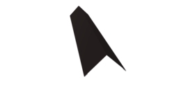 Угол внешний 110х110 0,5 Satin с пленкой RAL 9005 черный (2м)