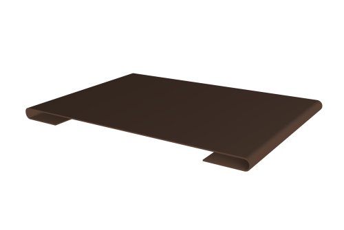 Планка стыковочная 0,45 Drap TwinColor RAL 8017 шоколад (2м)