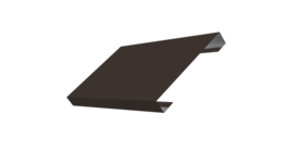 Ламель лицевая 150 забора жалюзи Texas стартовая/финишная для калиток и ворот 0,5 PurPro с пленкой RR 32 темно-коричневый