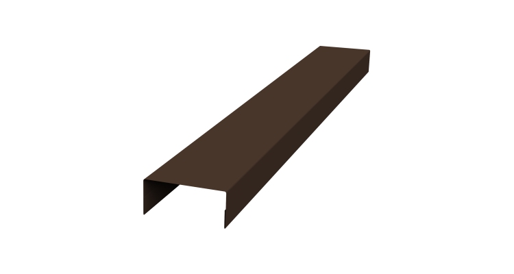 Крышка 45х20 жалюзи Texas 0,45 Drap-double TX RAL 8017 шоколад (2м)