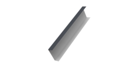 Декоративная накладка на столб универсальная 60х60 для забора жалюзи 0,5 Satin Matt TX RAL 7024 мокрый асфальт (2м)