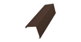 Декоративная накладка на столб универсальная угловая 80х80 для забора жалюзи 0,5 Drap TX RAL 8017 шоколад (2,5м)