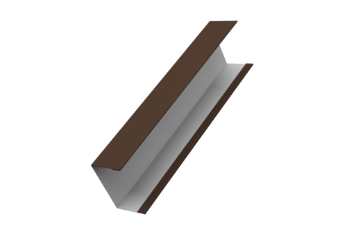 Крышка жалюзи Milan, Tokyo для калиток, ворот 0,5 Satin RAL 8017 шоколад (2м)