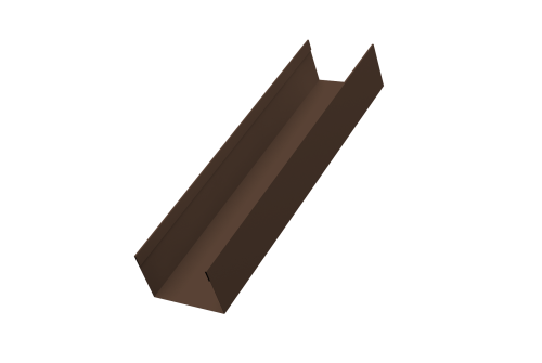 Стойка жалюзи Milan,Tokyo 0,45 Drap-double TX RAL 8017 шоколад (3м)