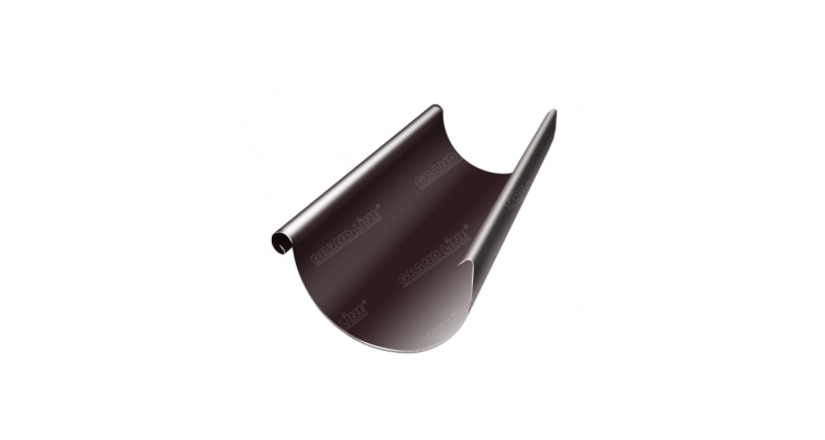 Желоб полукруглый GL PE 125 мм 3 м RAL 8017 шоколад